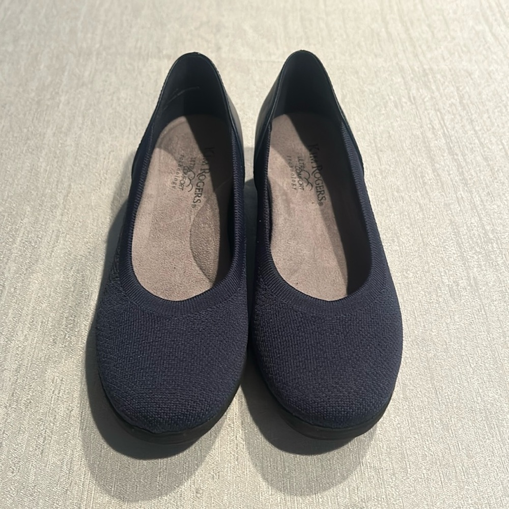 Kim Rogers Maddie Black Comfort Wedge Shoes